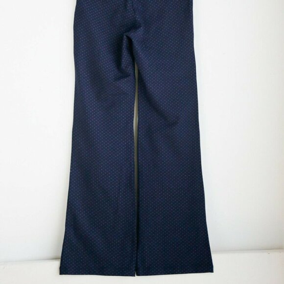 BetaBrand Navy Blue Fine Polka Dot Pants - Picture 6 of 9